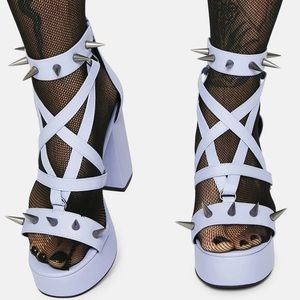 Widow Lilac Killing Me Softly Spiked Heels